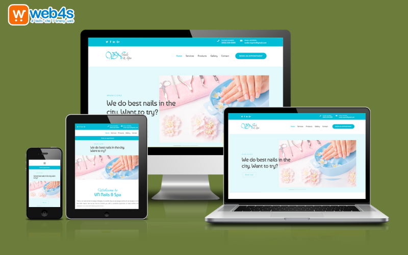 Chức năng của thiết kế website tiệm nail